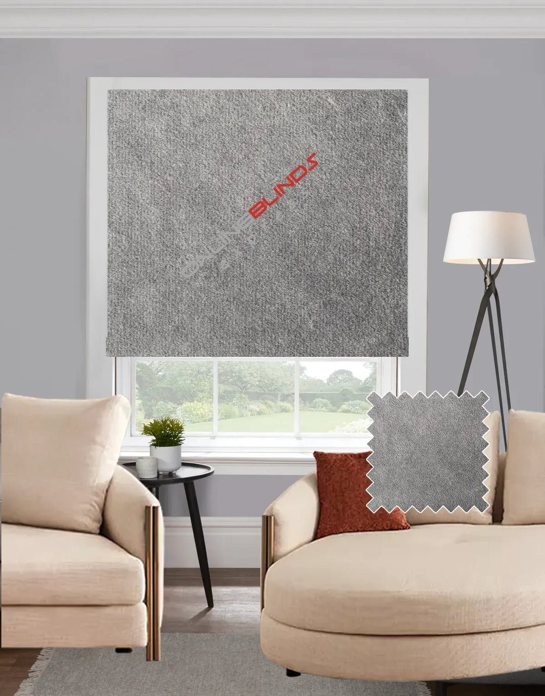 Bursa Steel EB - Roman Blind - Online Blinds Express