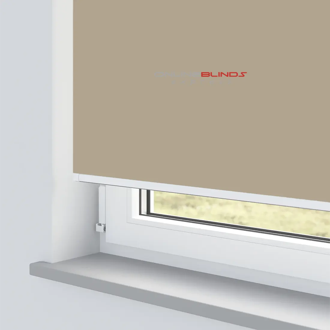 CAIRO BEIGE MOTORISED ROLLER BLIND - Online Blinds Express
