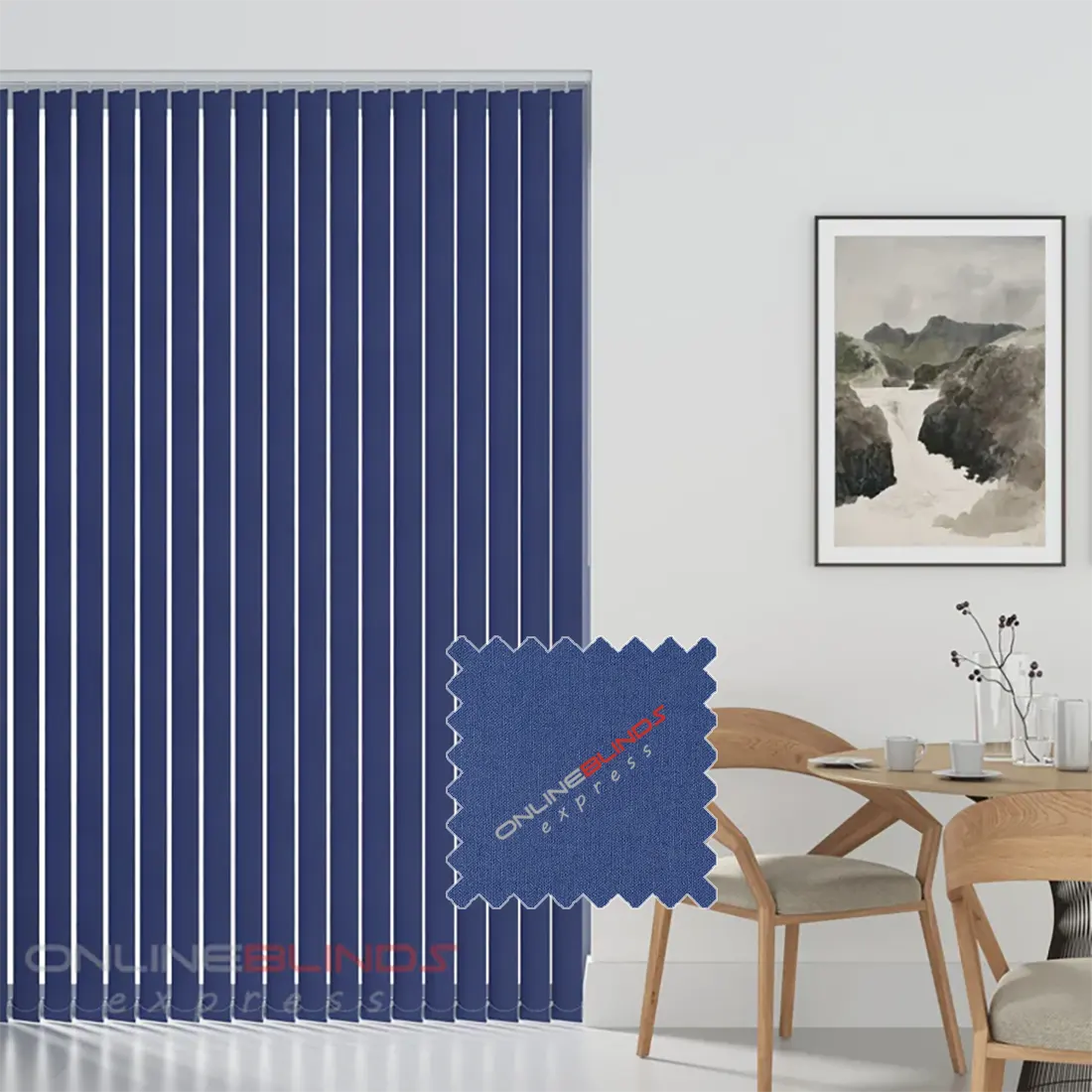Cairo Blue - Blackout Replacement Slats - Online Blinds Express