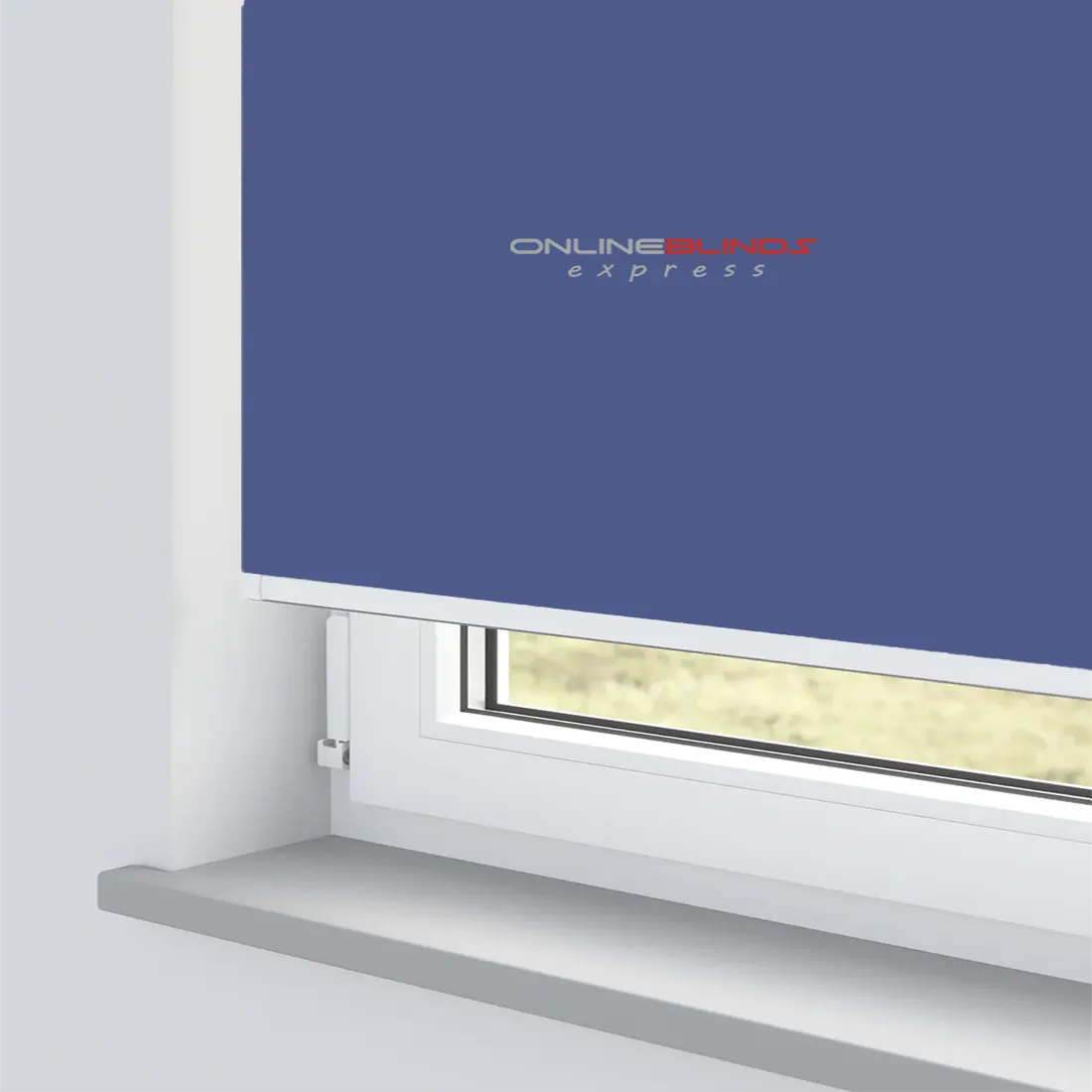 CAIRO BLUE MOTORISED ROLLER BLIND - Online Blinds Express