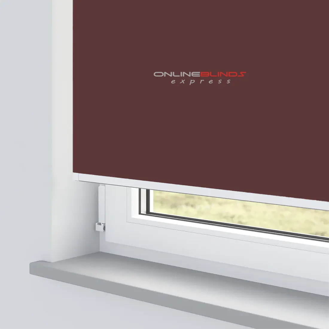 CAIRO BURGUNDY MOTORISED ROLLER BLIND - Online Blinds Express
