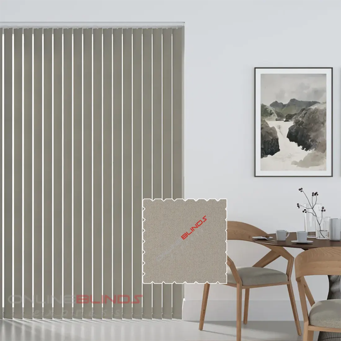 Cairo Dusk - Blackout Vertical Replacement Slats - Online Blinds Express