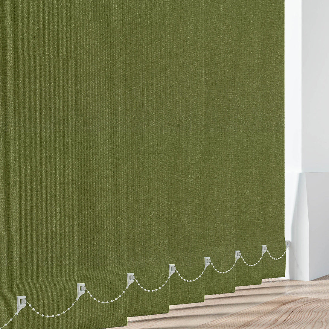 Cairo Green - Blackout Vertical Replacement Slats - Online Blinds Express