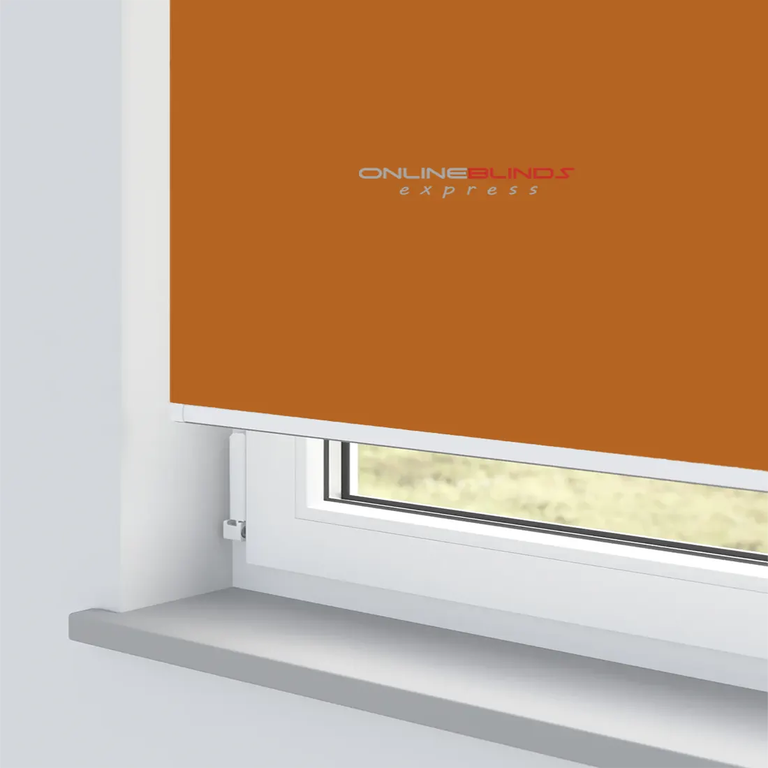 CAIRO ORANGE MOTORISED ROLLER BLIND - Online Blinds Express