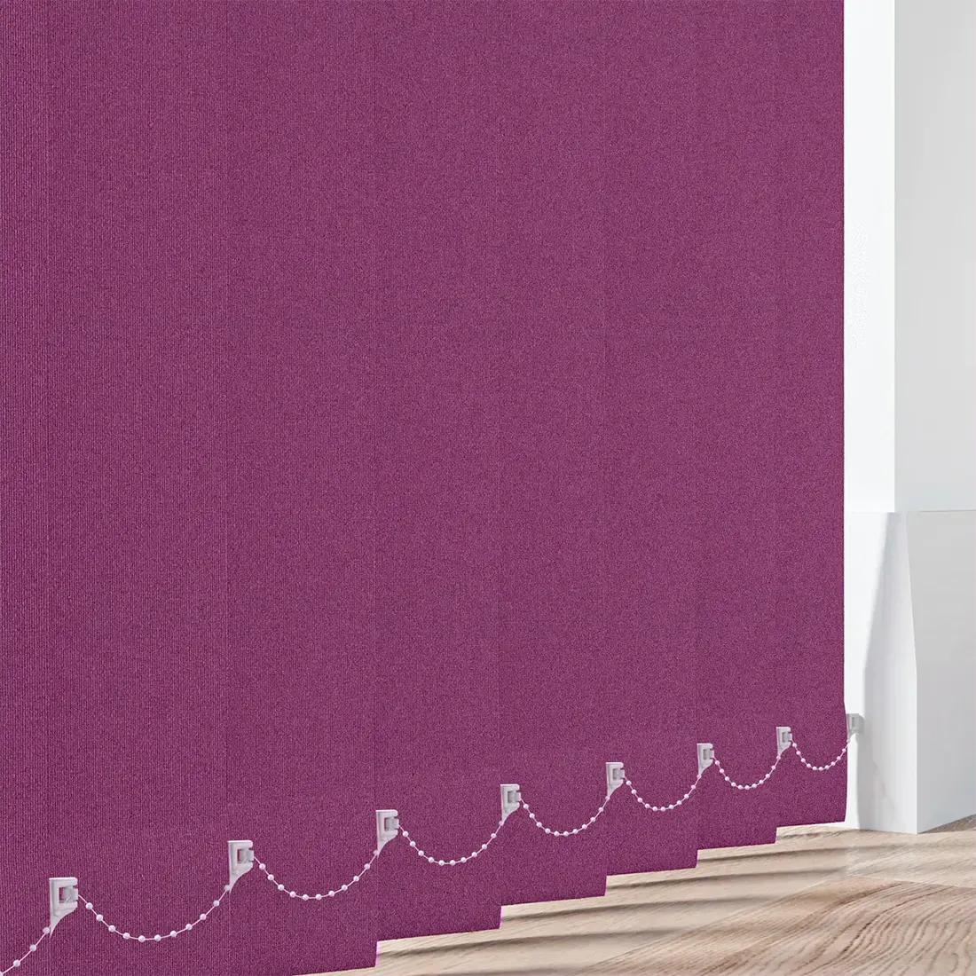 Cairo Raspberry - Blackout Vertical Replacement Slats - Online Blinds Express