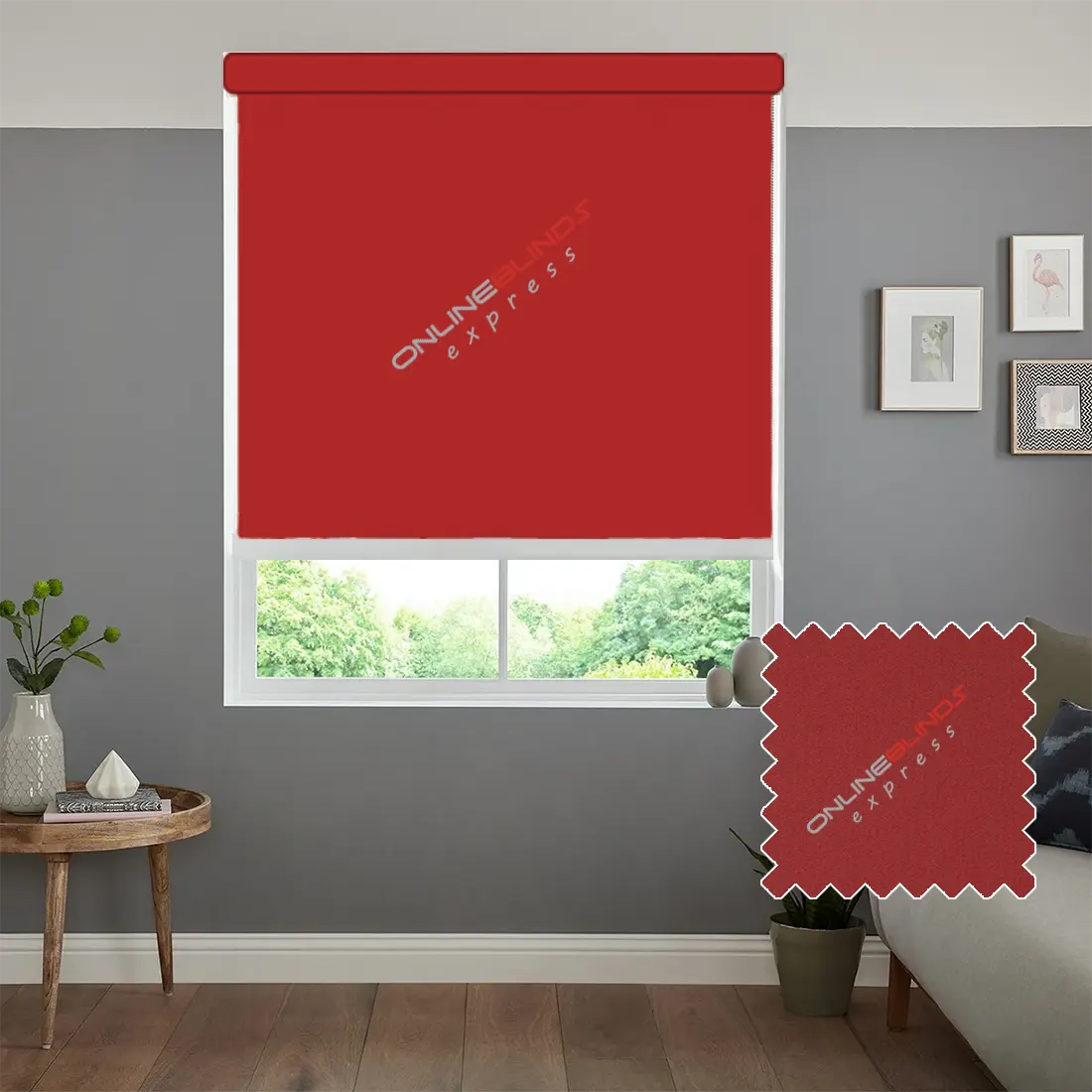 CAIRO RED – BLACKOUT ROLLER BLIND