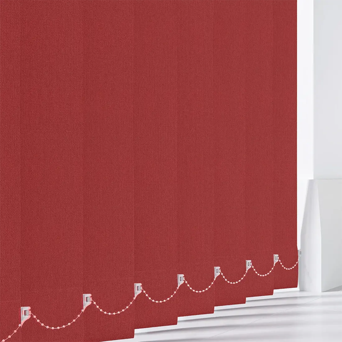 Cairo Red - Blackout Vertical Replacement Slats - Online Blinds Express