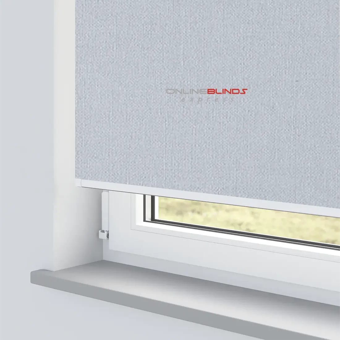 CAIRO SILVER MOTORISED ROLLER BLIND - Online Blinds Express
