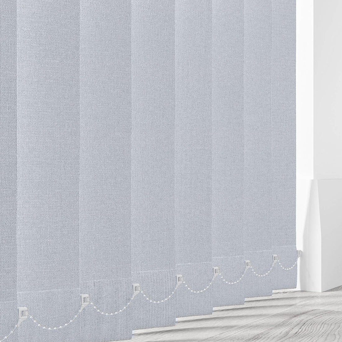 Cairo Silver - Blackout Vertical Replacement Slats - Online Blinds Express