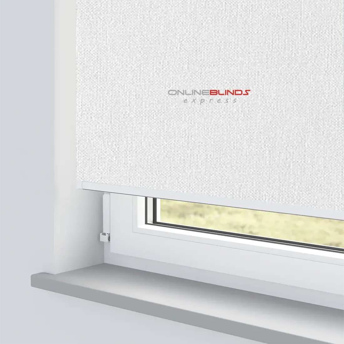 CAIRO WHITE MOTORISED ROLLER BLIND - Online Blinds Express
