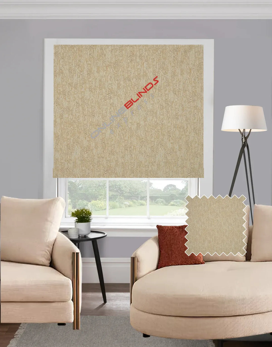 Celina Caramel EB - Roman Blind - Online Blinds Express