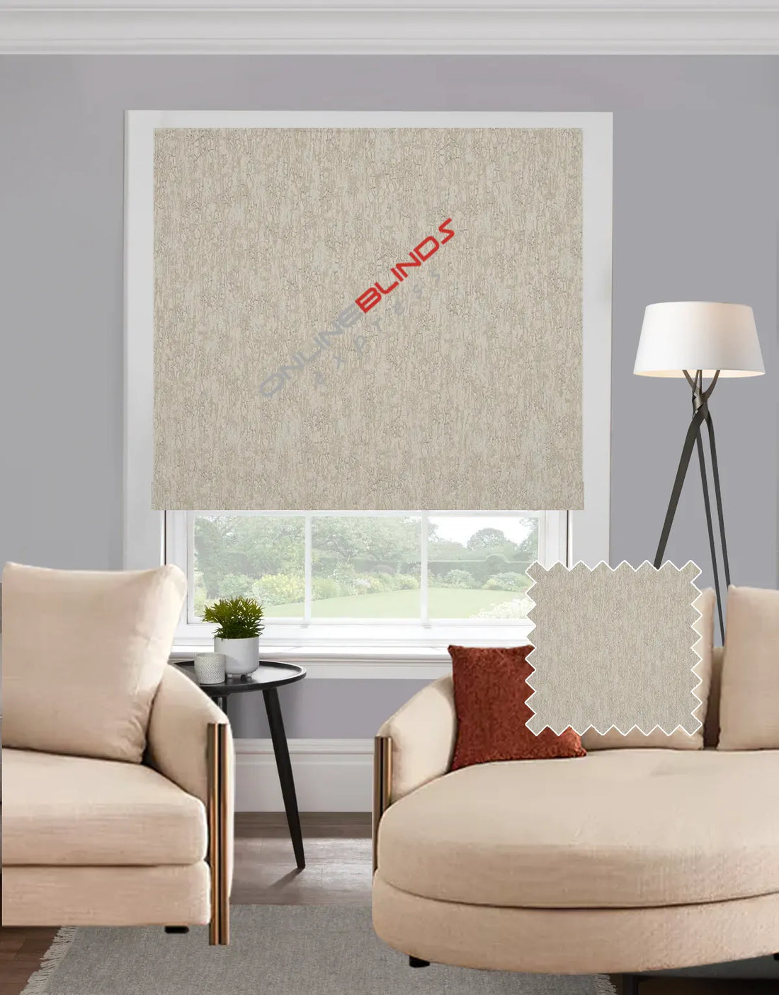Celina Cream EB - Roman Blind - Online Blinds Express