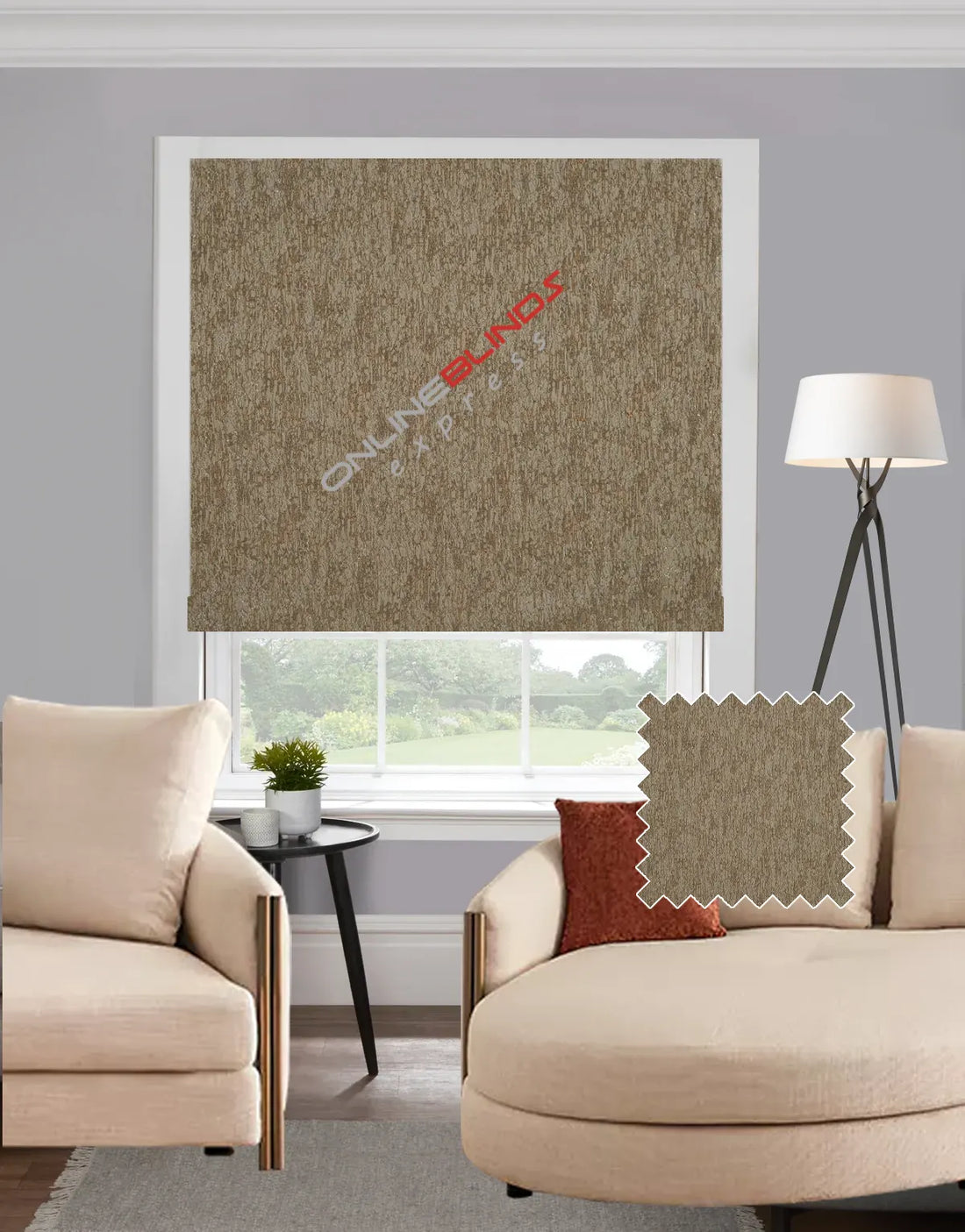 Celina Gold EB - Roman Blind - Online Blinds Express