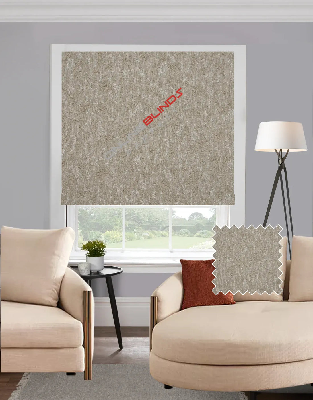 Celina Natural EB - Roman Blind - Online Blinds Express