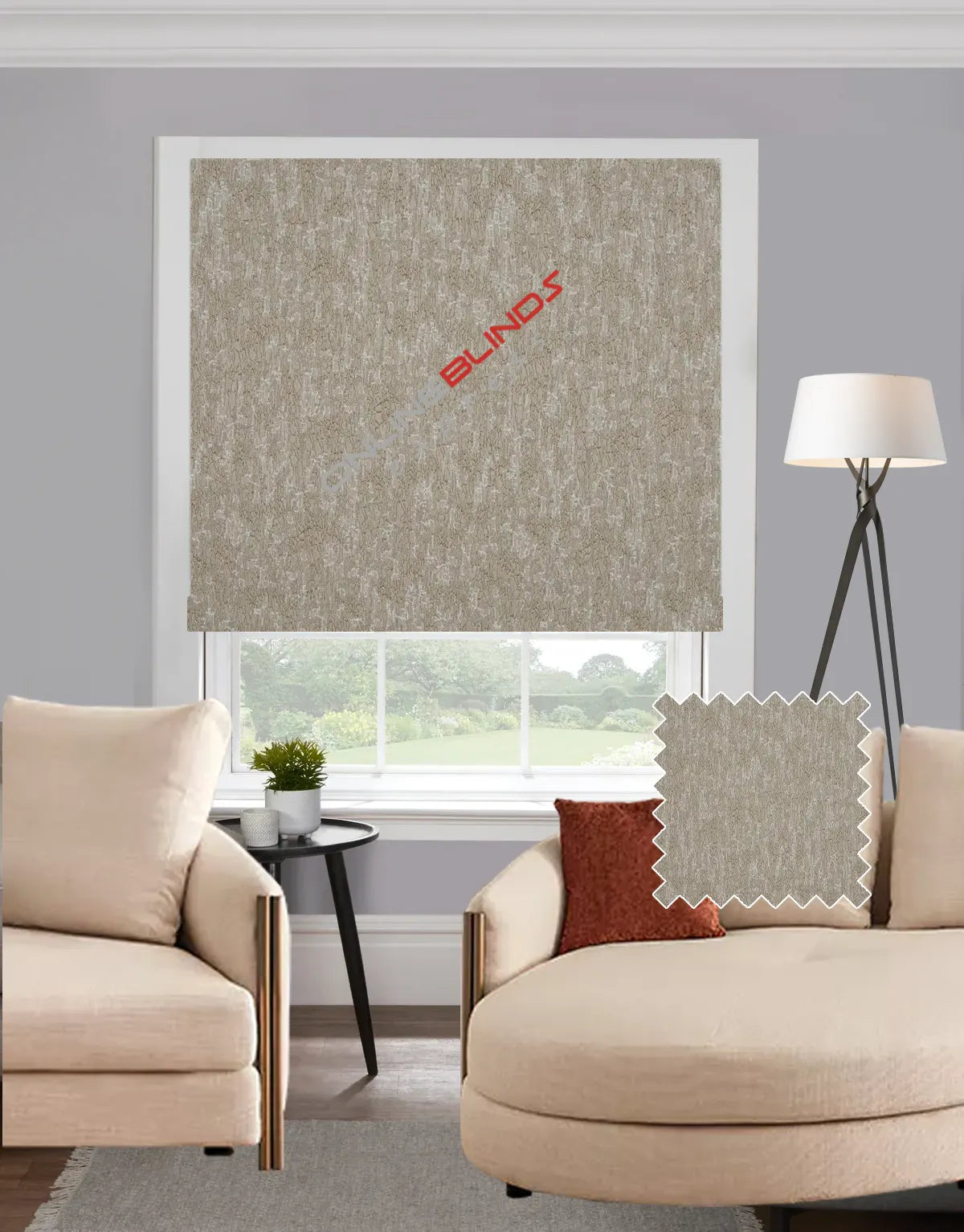Celina Natural EB - Roman Blind