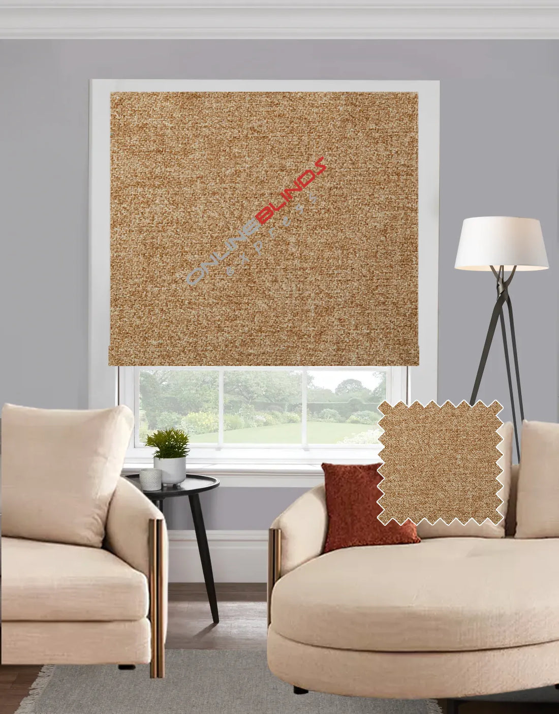Dalyan Latte EB - Roman Blind - Online Blinds Express