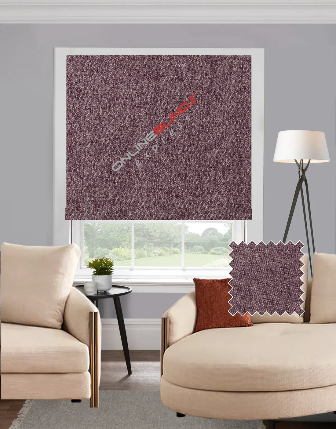 Dalyan Lilac EB - Roman Blind - Online Blinds Express