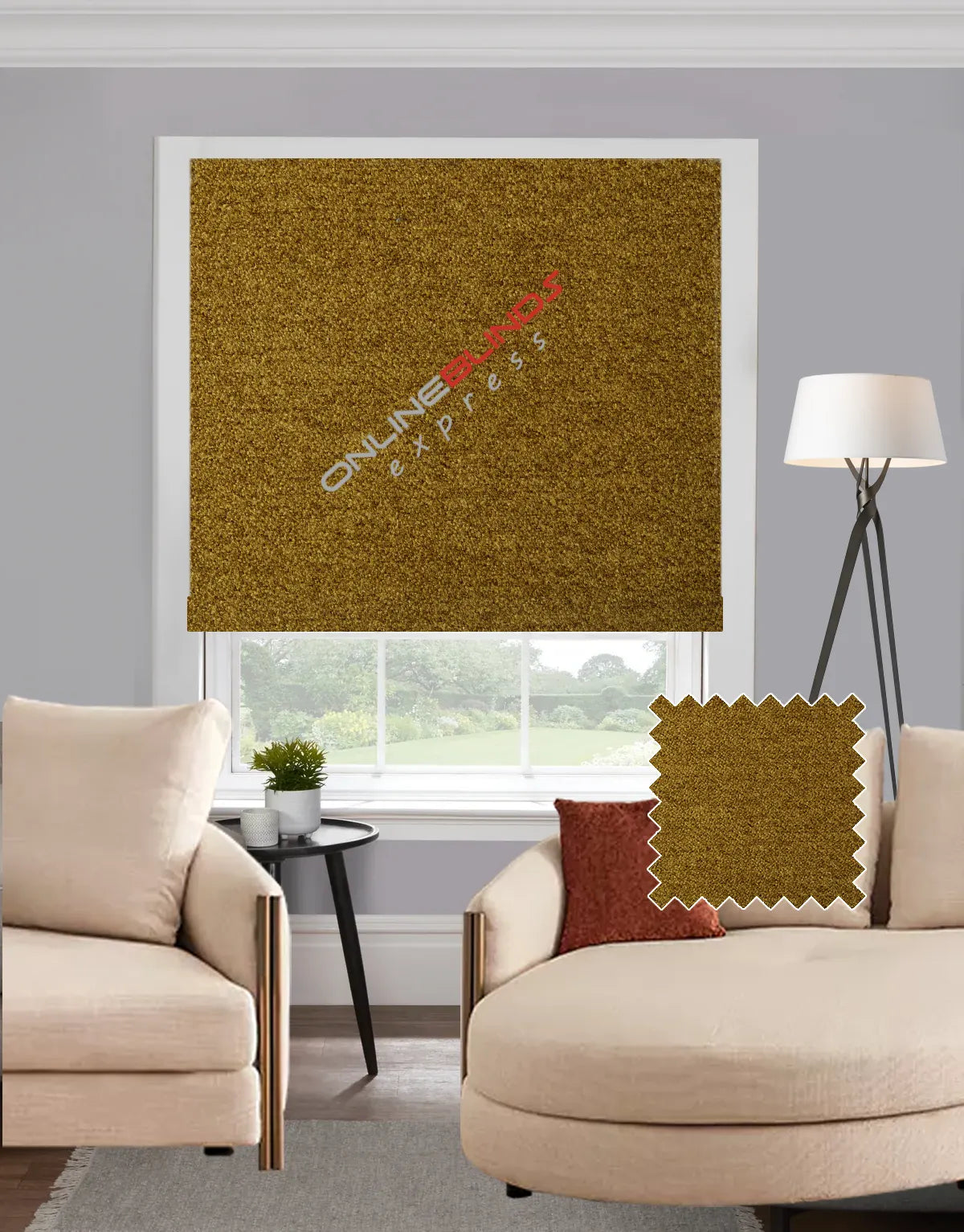 Dalyan Olive EB - Roman Blind