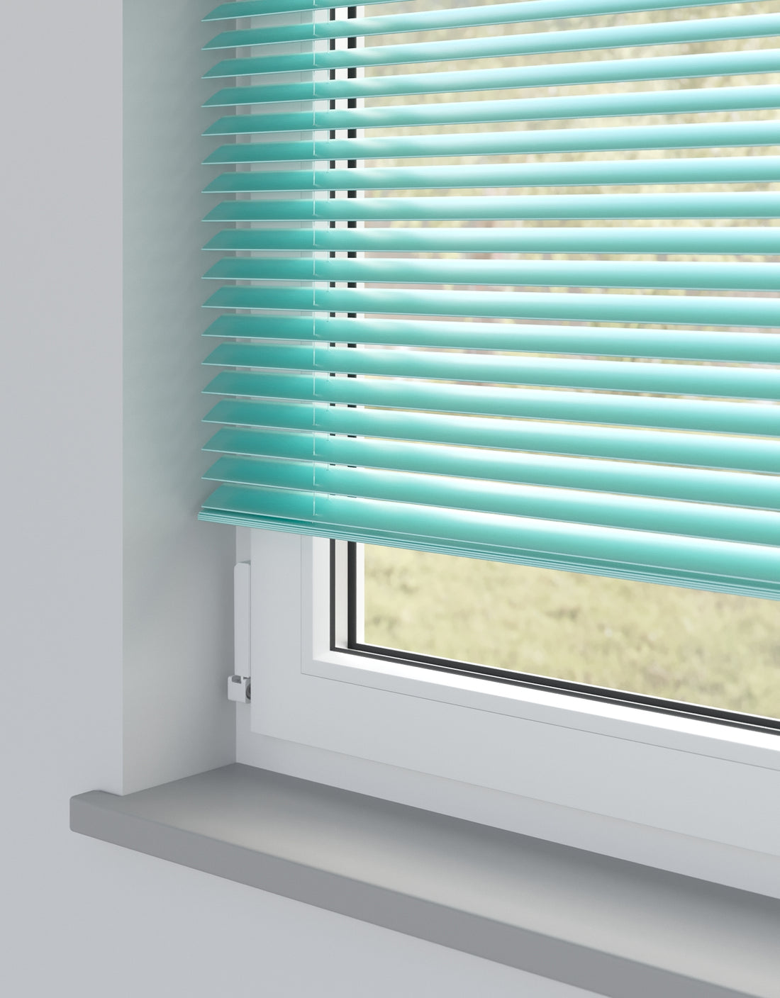 Electric Aqua Standard Metal Venetian Blind - Online Blinds Express