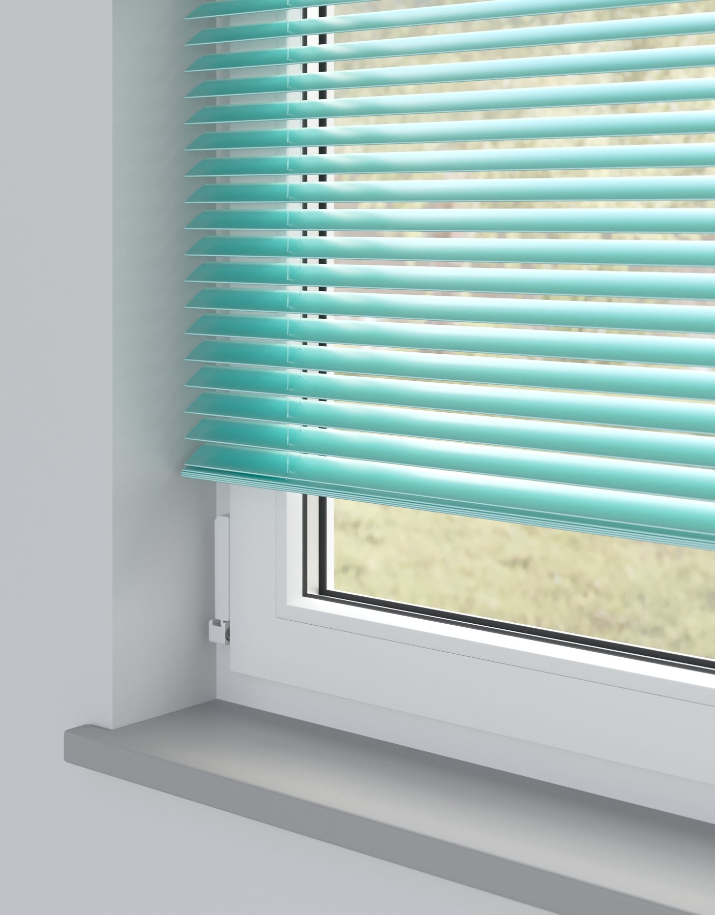 Electric Aqua Standard Metal Venetian Blind - Online Blinds Express