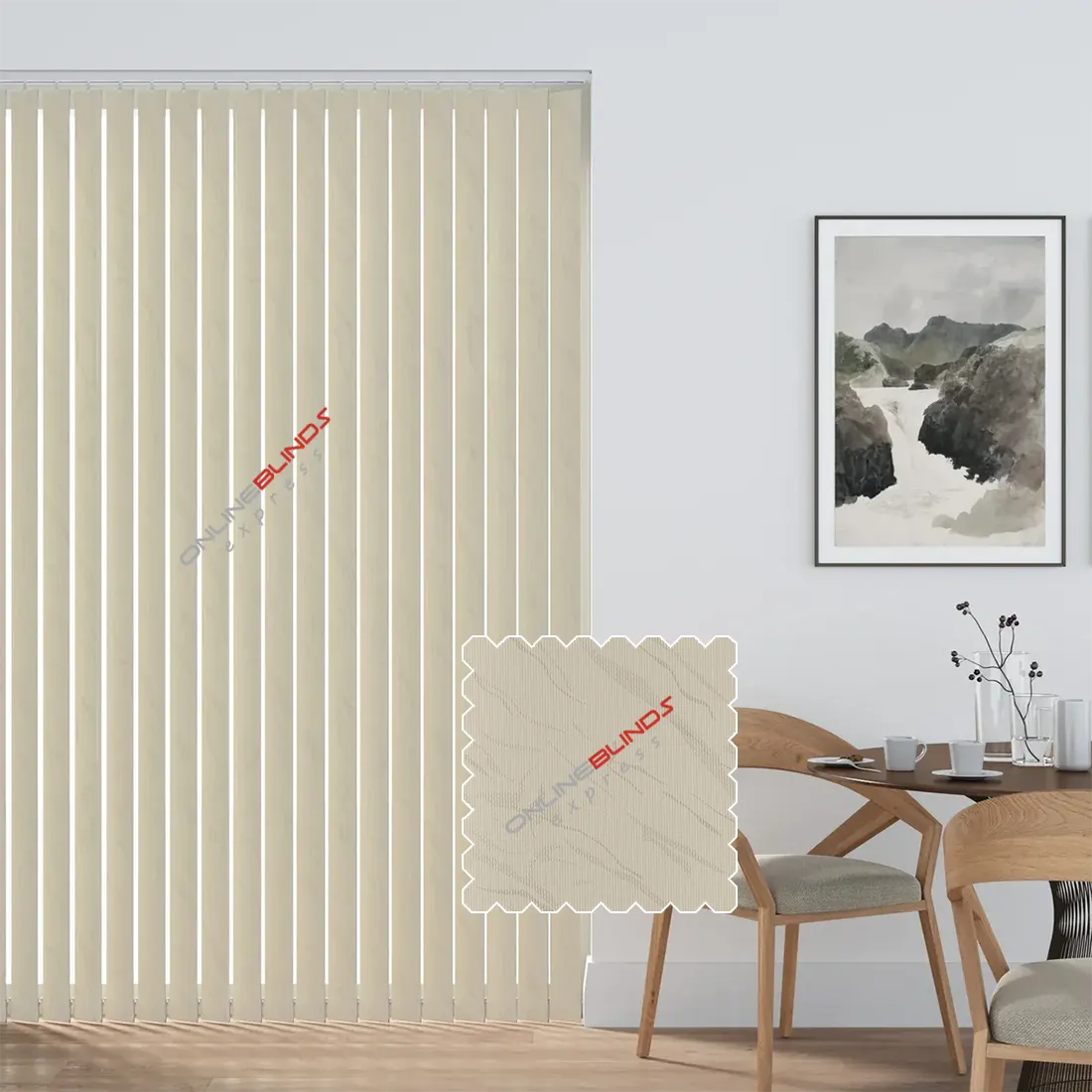 Fiesta Cream - PVC Waterproof Replacement Slats - Online Blinds Express