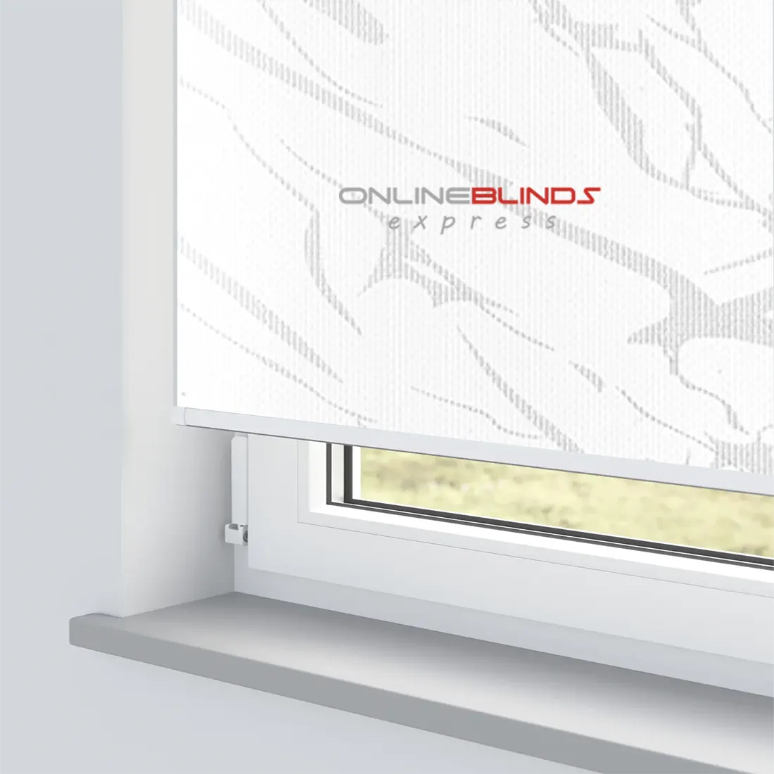 FIESTA WHITE MOTORISED ROLLER BLIND - Online Blinds Express