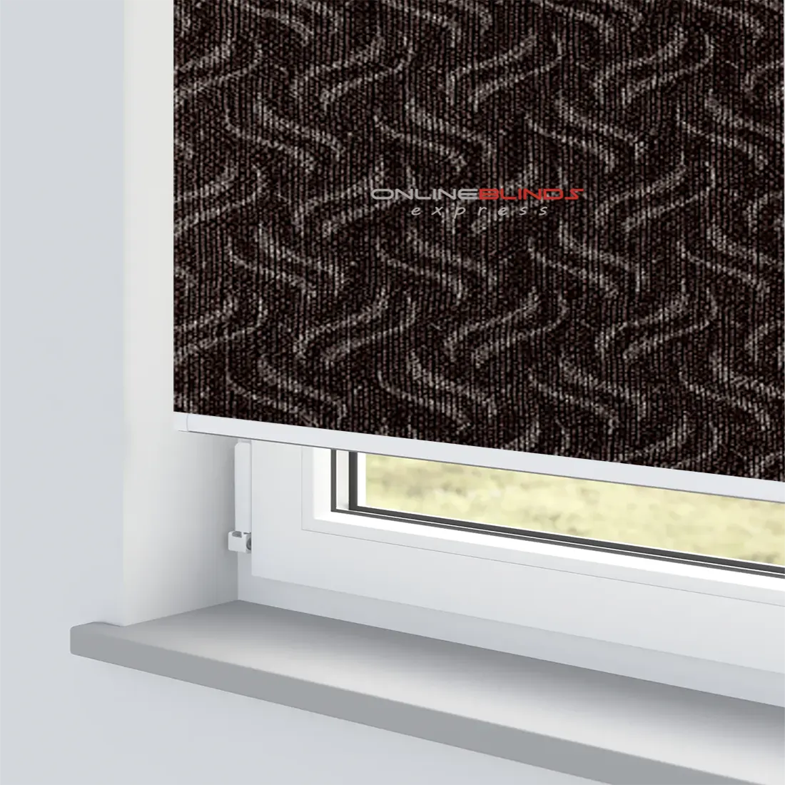 GRAVITY BROWN MOTORISED ROLLER BLIND - Online Blinds Express