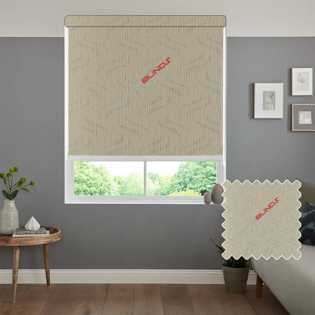GRAVITY CREAM MOTORISED ROLLER BLIND - Online Blinds Express
