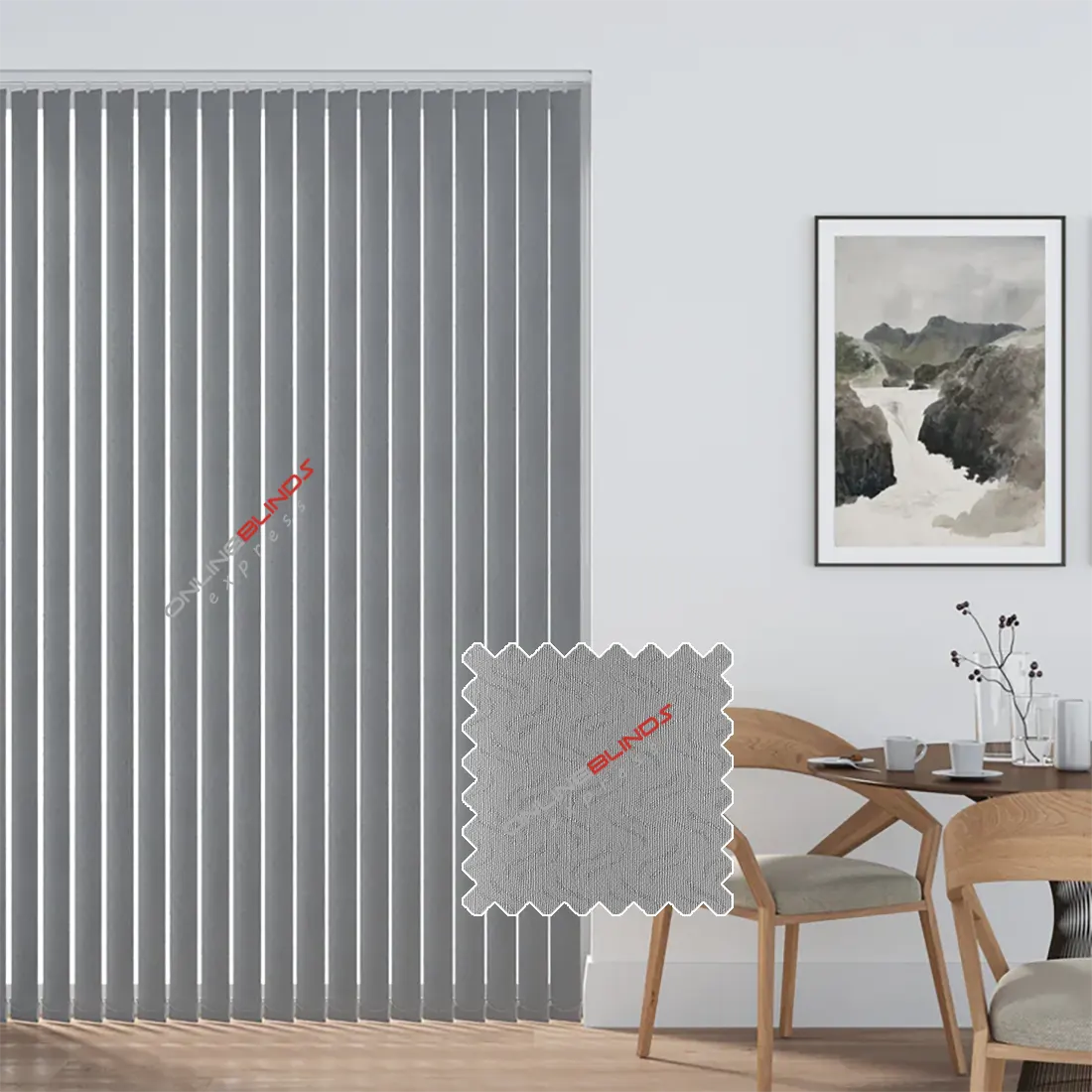 Gravity Grey- PVC Waterproof Replacement Slats - Online Blinds Express
