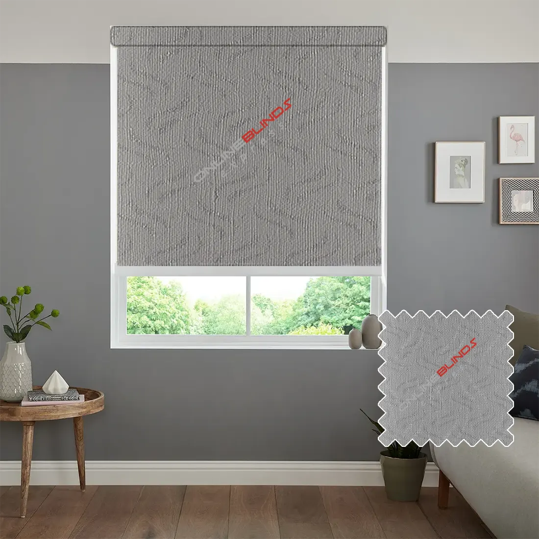 GRAVITY GREY – WATERPROOF BLACKOUT ROLLER BLIND - Online Blinds Express