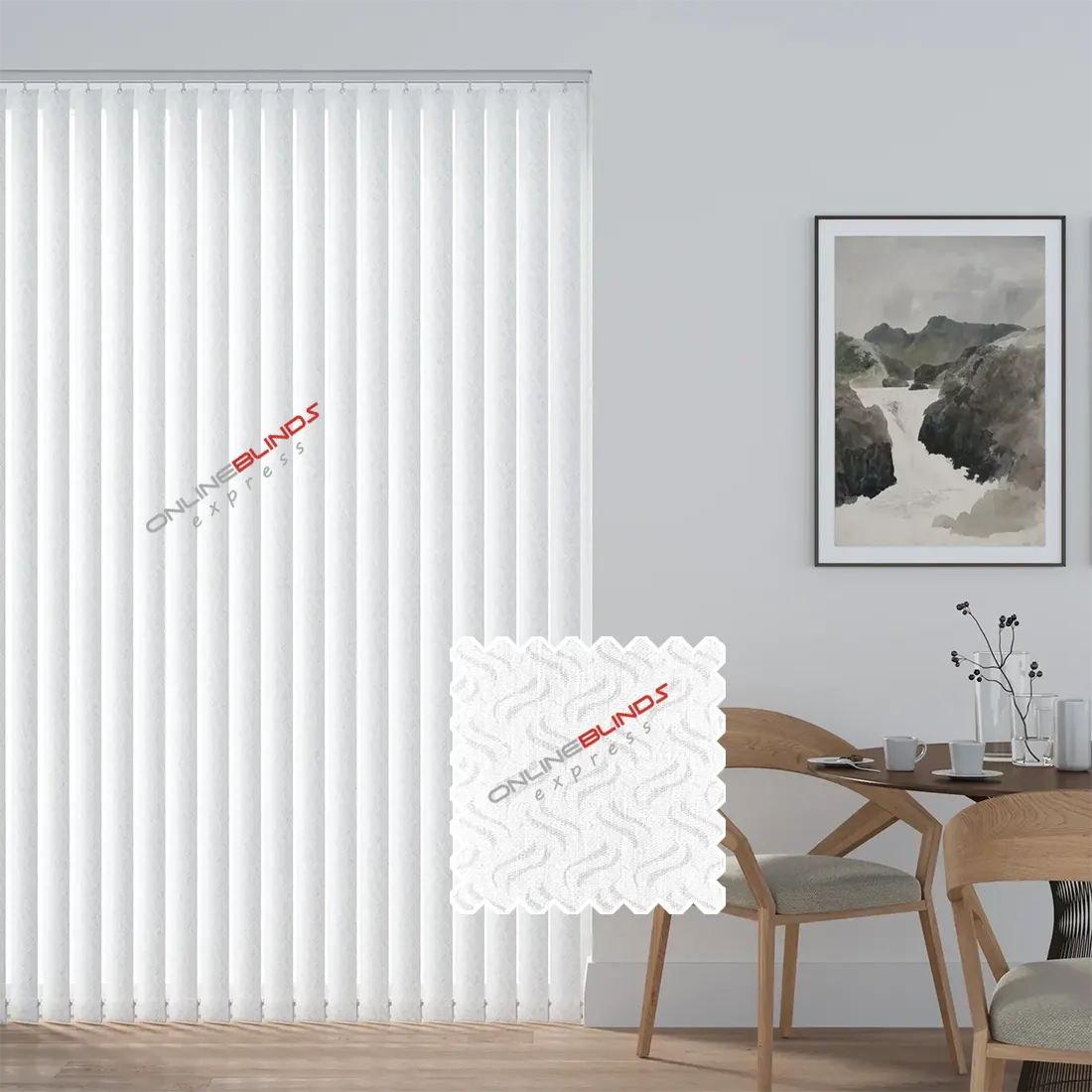 Gravity White- PVC Waterproof Replacement Slats - Online Blinds Express