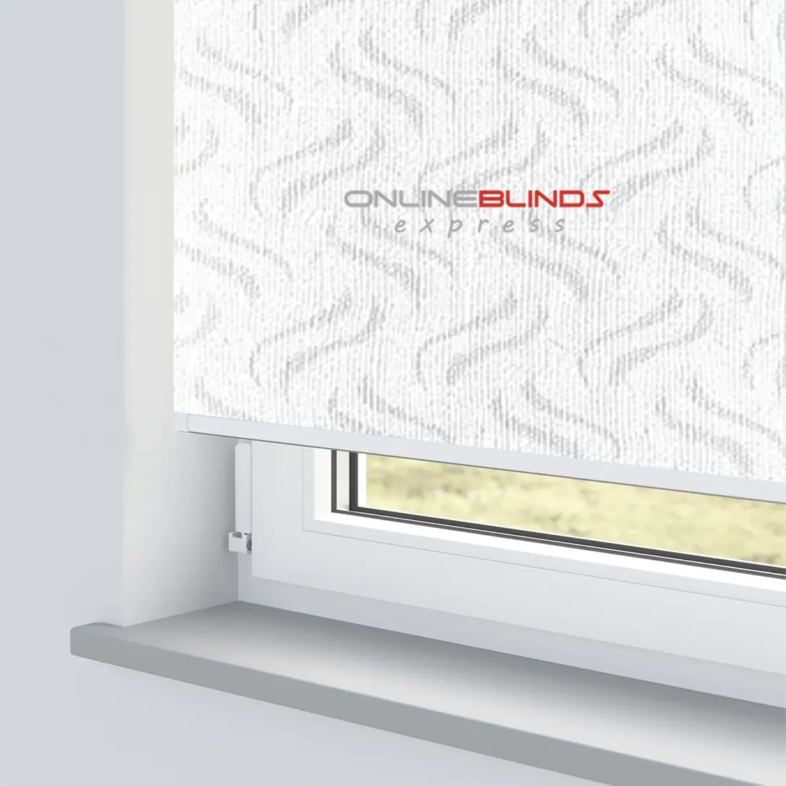 GRAVITY WHITE MOTORISED ROLLER BLIND - Online Blinds Express