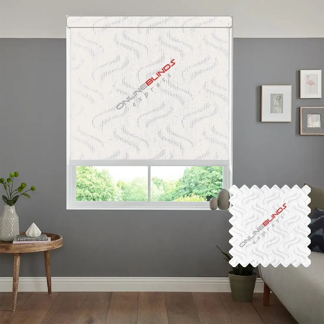GRAVITY WHITE MOTORISED ROLLER BLIND - Online Blinds Express