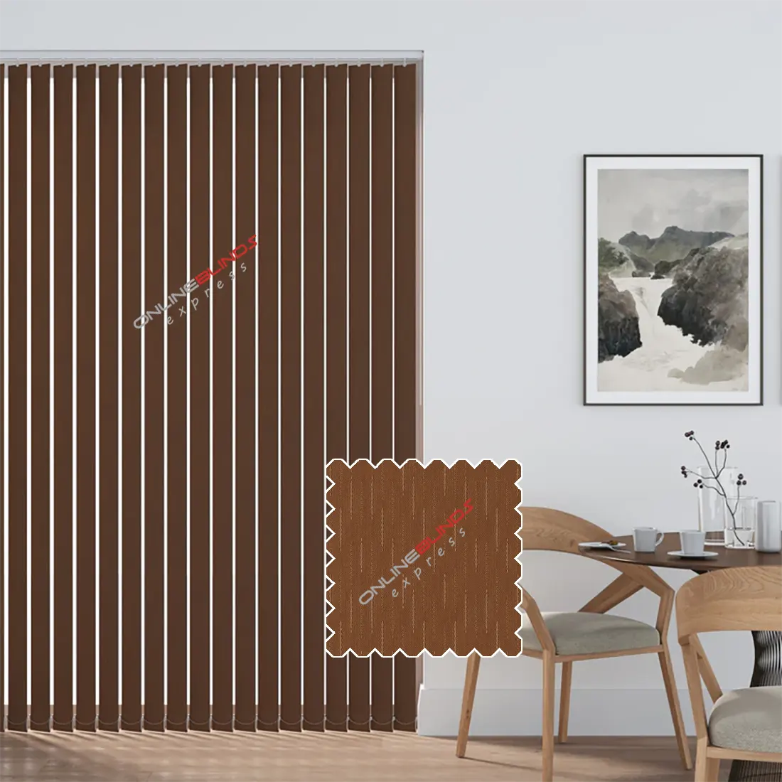 Hambrook Brown - Replacement Slats - Online Blinds Express