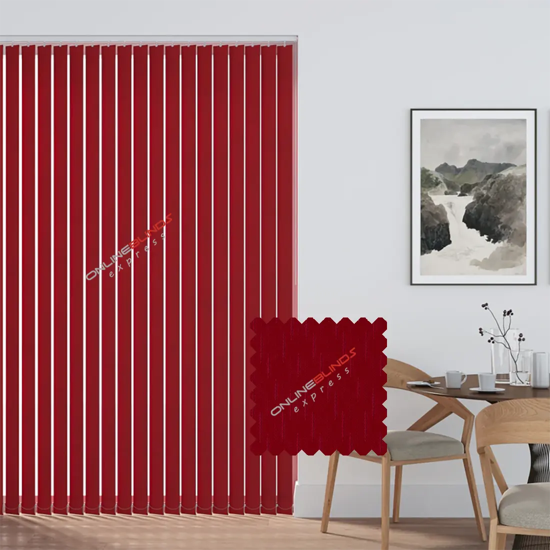 Hambrook Red - Replacement Slats - Online Blinds Express