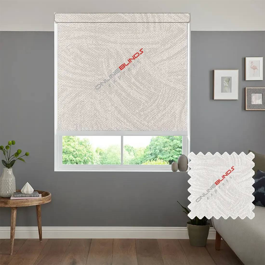 HAVANA WHITE MOTORISED ROLLER BLIND - Online Blinds Express