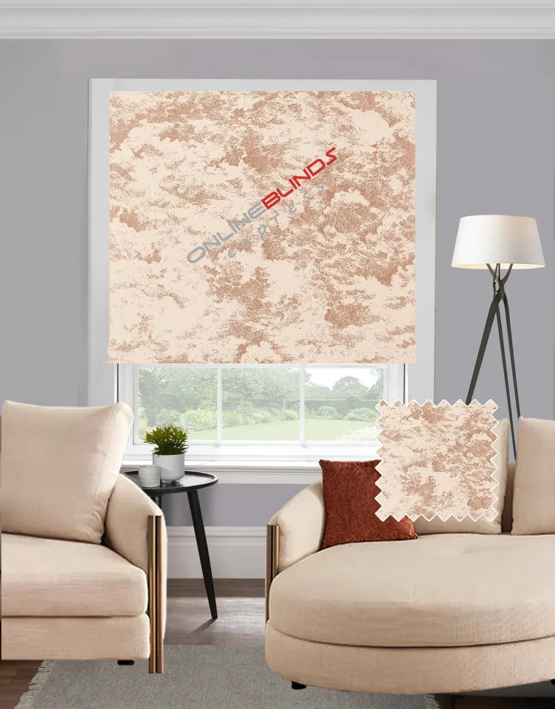 Izmir Blush EB - Roman Blind - Online Blinds Express