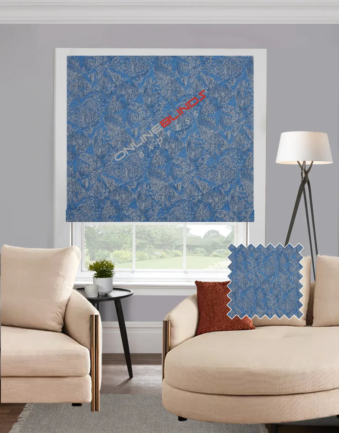Karina Denim EB - Roman Blind - Online Blinds Express