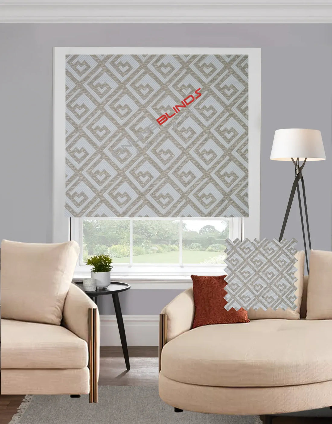 Kufic Biscuit EB - Roman Blind - Online Blinds Express