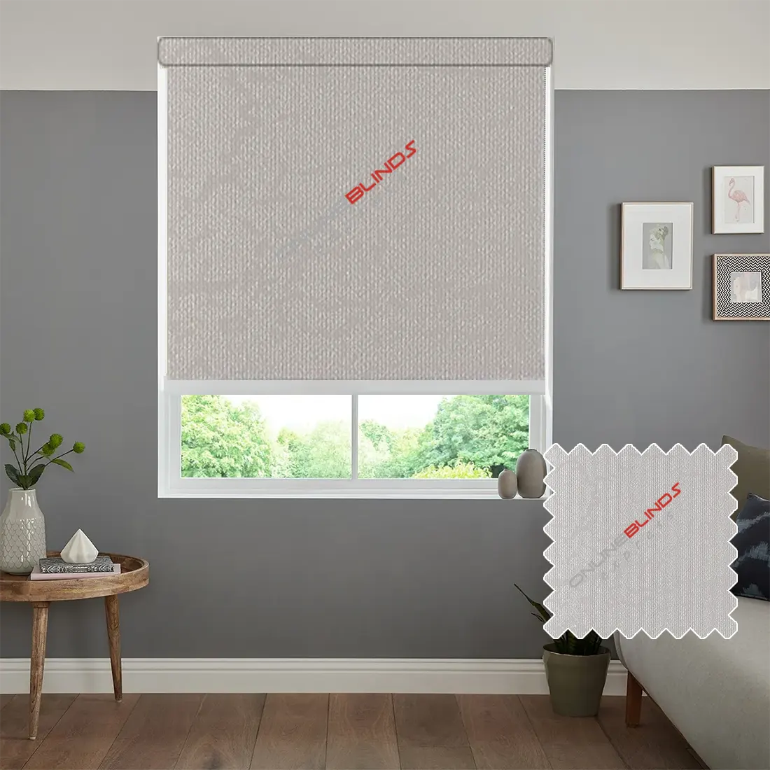 LAHORE SILVER – WATERPROOF BLACKOUT ROLLER BLIND - Online Blinds Express