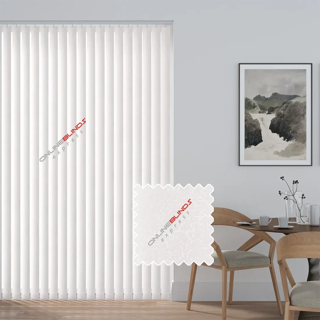 Lahore White PVC Waterproof Replacement Slats - Online Blinds Express