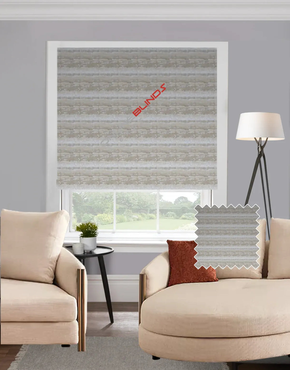 Lavico Natural EB - Roman Blind - Online Blinds Express