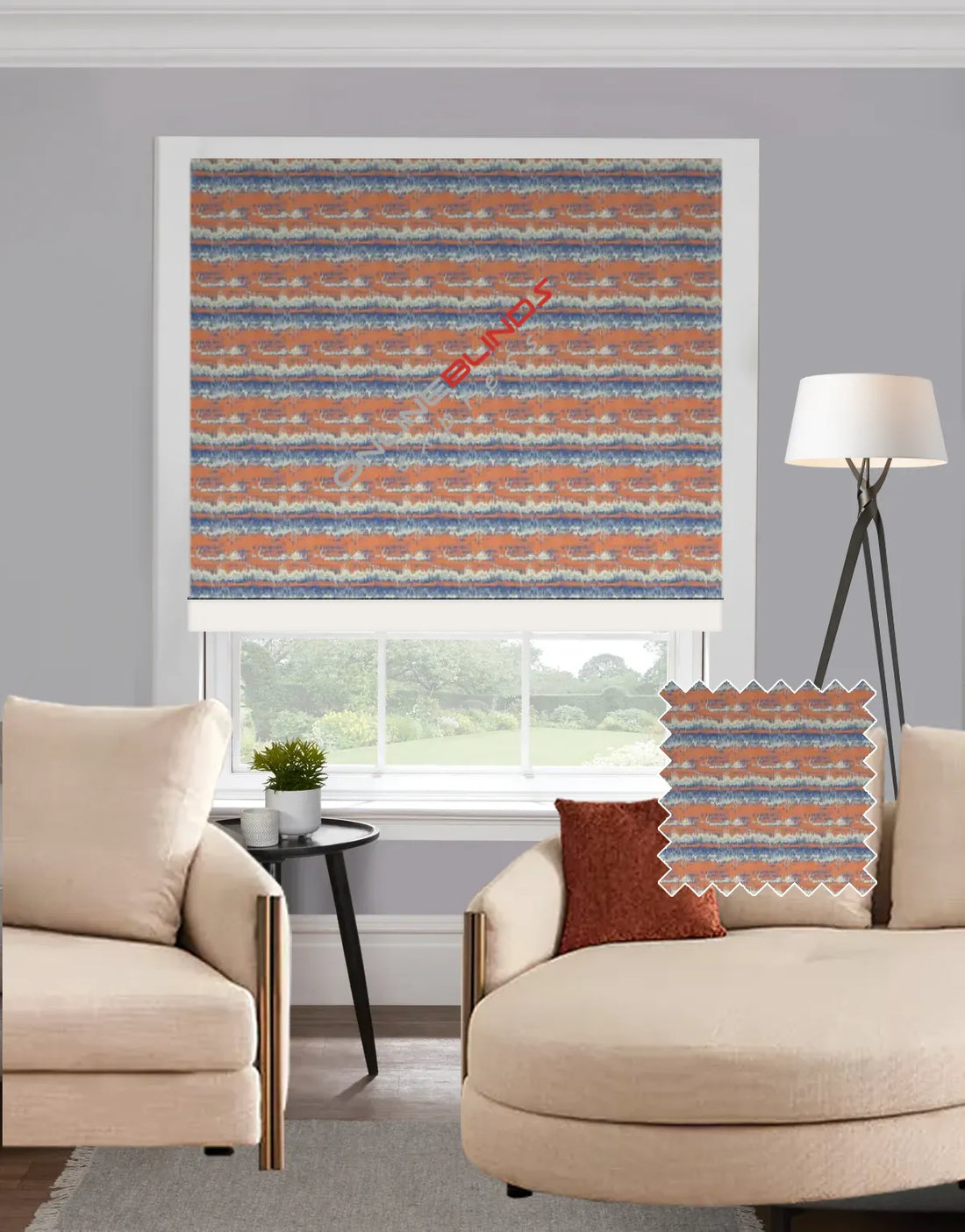 Lavico Terracotta EB - Roman Blind - Online Blinds Express