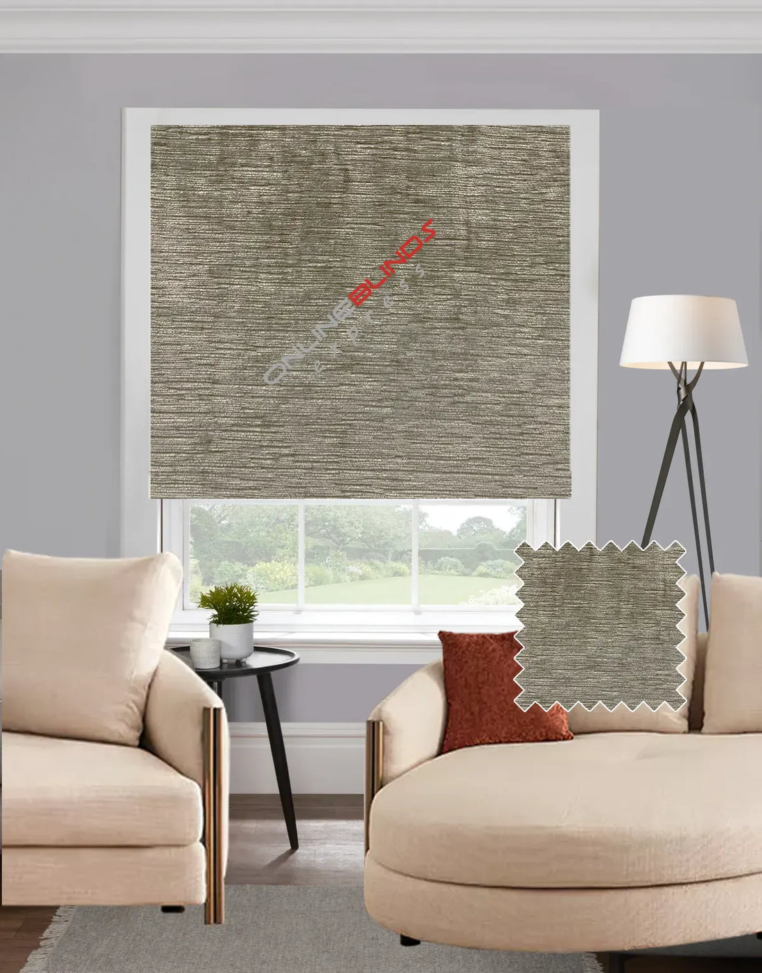 Litie Mushroom EB - Roman Blind - Online Blinds Express