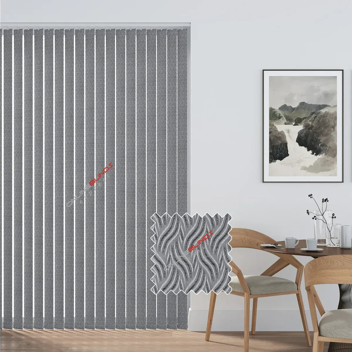 Marina Black - Vertical Blinds