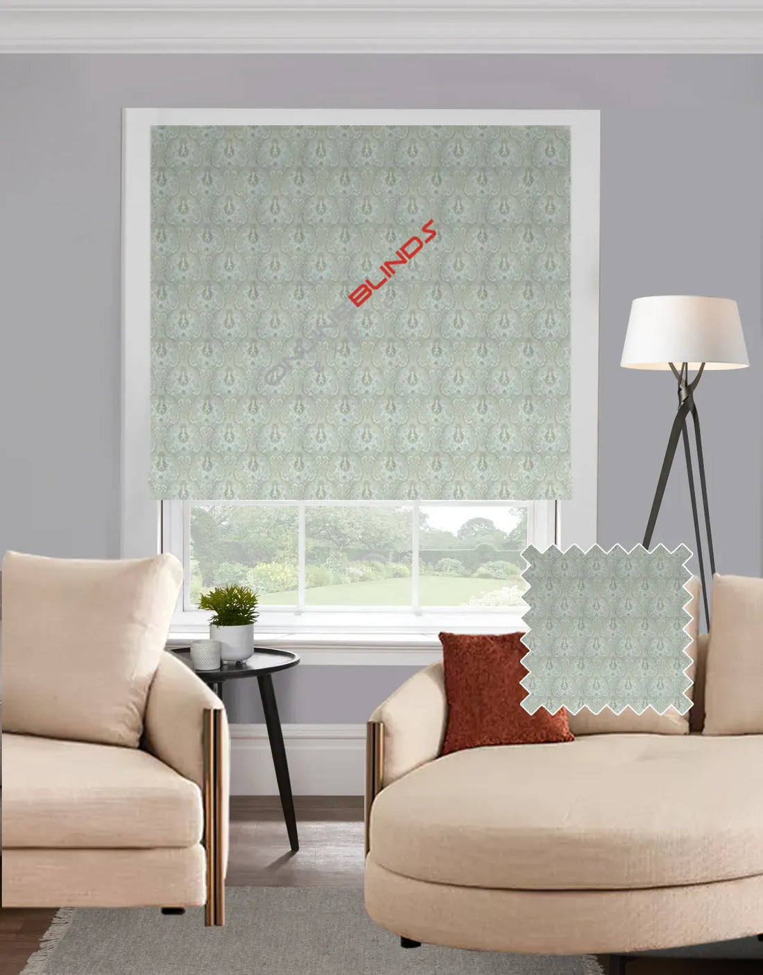 Marrakech Natural EB - Roman Blind - Online Blinds Express