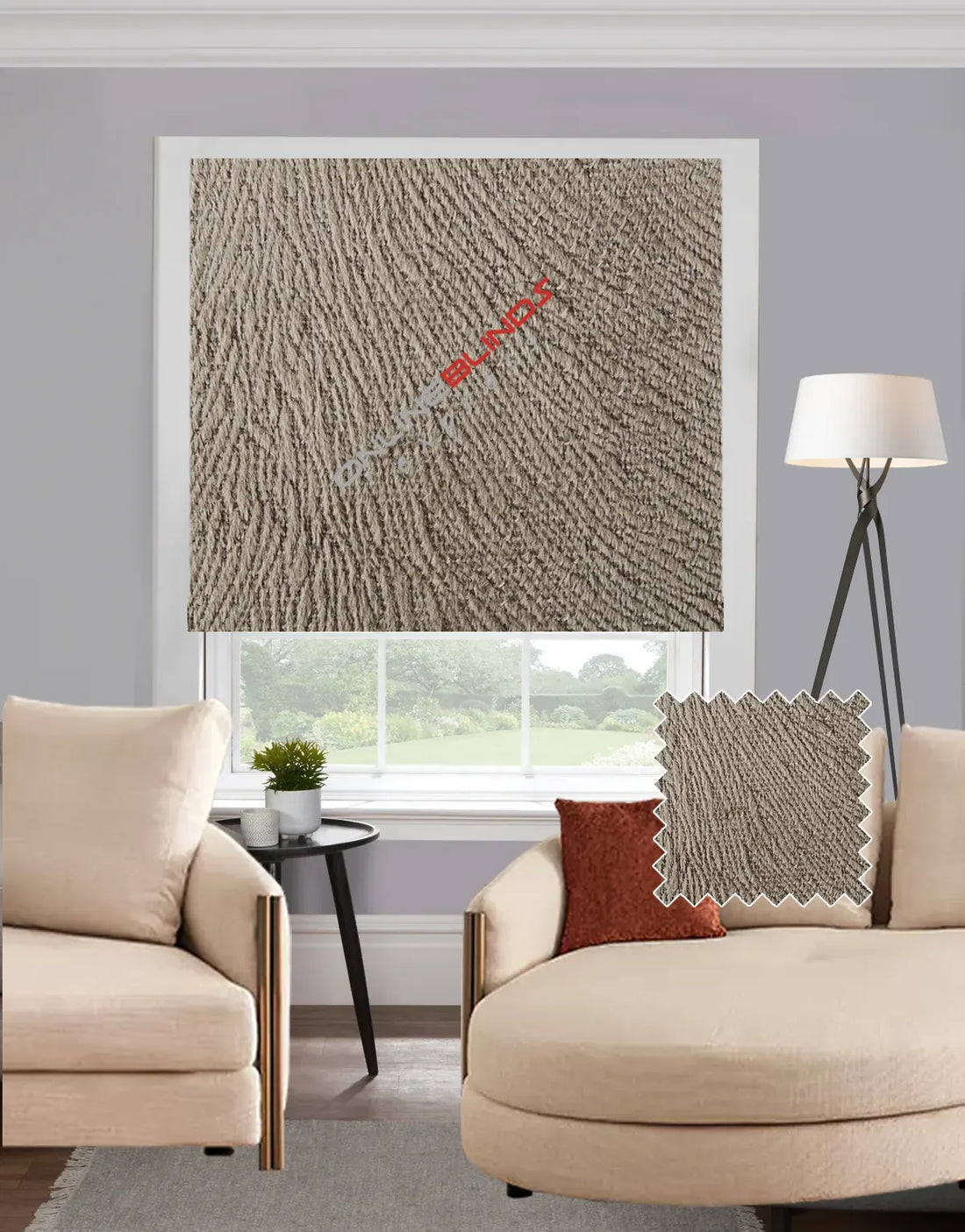 Mersin Asphalt EB - Roman Blind - Online Blinds Express