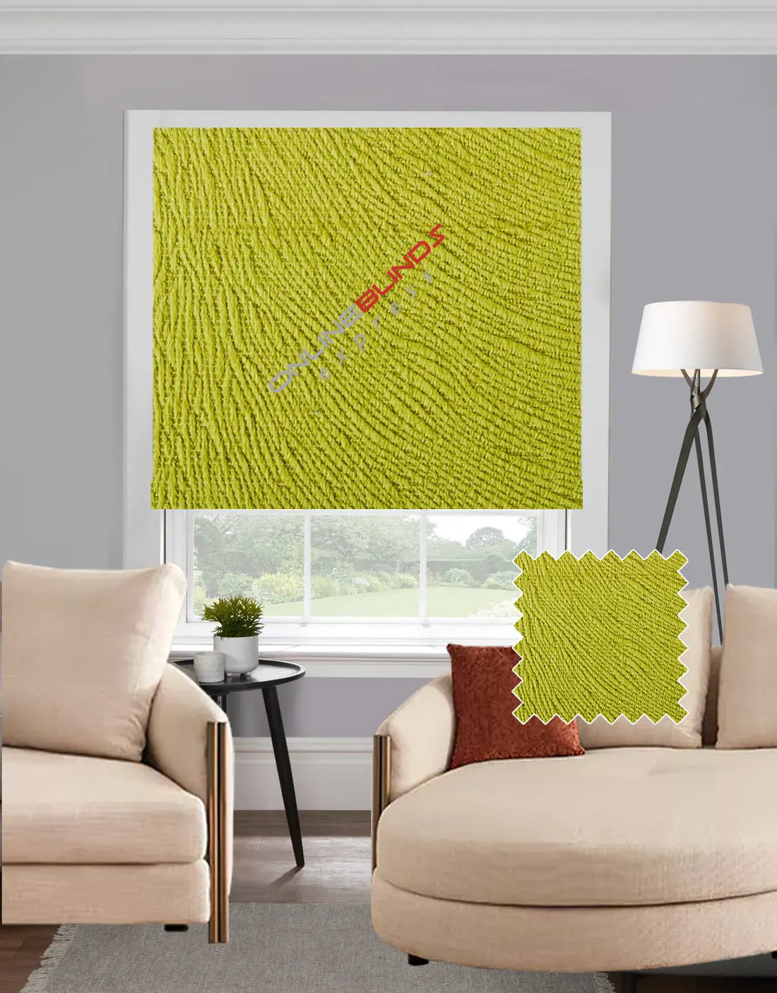 Mersin Olive EB - Roman Blind - Online Blinds Express