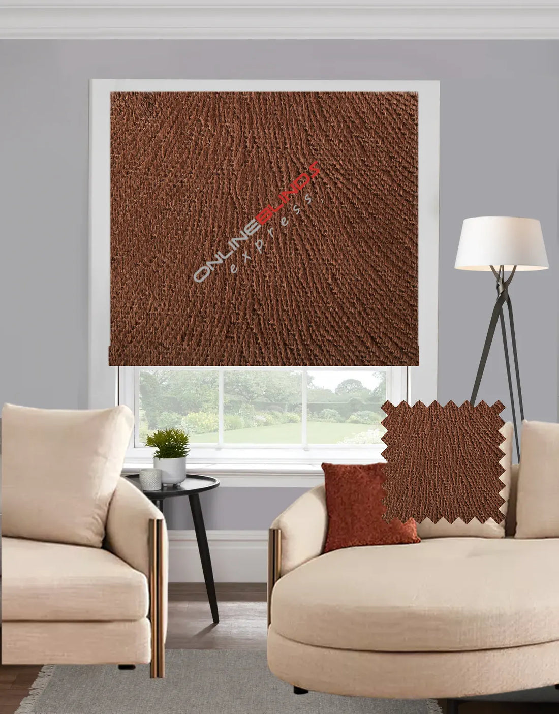 Mersin Truffle EB - Roman Blind - Online Blinds Express