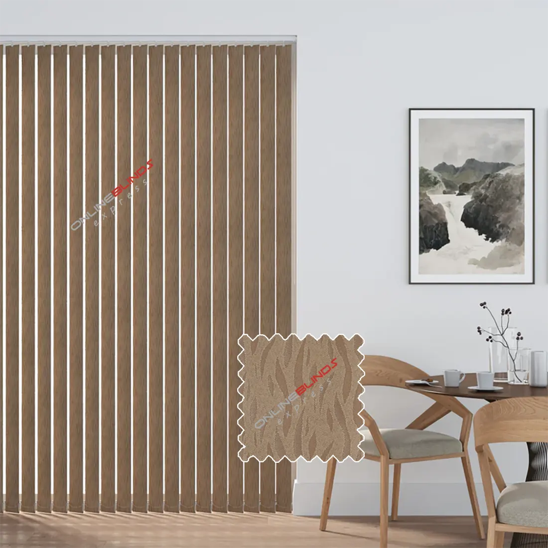 Oasis Brown - Replacement Slats - Online Blinds Express